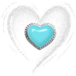 Grossé Oorstekers - Pop Heart - Zilverkleurig - Emaille - Licht Blauw - Geplatineerd - Ø 7 mm