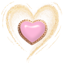 Grossé Oorstekers - Pop Heart - Goudkleurig - Emaille - Roze - Verguld - Ø 7 mm - GA61746