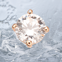 Grossé Earrings - Aristocratic - Gold Coloured - Zirconia - Gold Plated - Ø 6 mm - GJ63208 