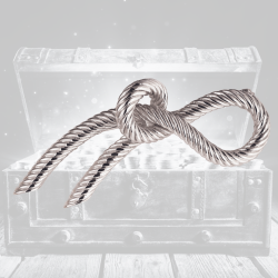 Grossé Brooch - Tresor - Silver Coloured - Bow - Silver Plated - 54x23 mm - GJ30422P