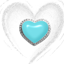 Grossé Oorclips - Pop Heart - Zilverkleurig - Emaille - Licht Blauw - Geplatineerd - 8x7 mm