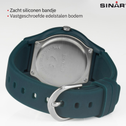 Sinar Horloge - Analoog - Bos Groen / Goud - 36 mm - Verstelbaar bandje 13-18,5cm - XB-48-6