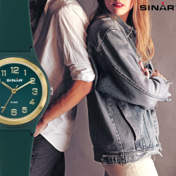 Sinar Watch - Analogue - Forrest Green / Gold - 36mm - Adjustable Strap 13-18,5cm - XB-48-6