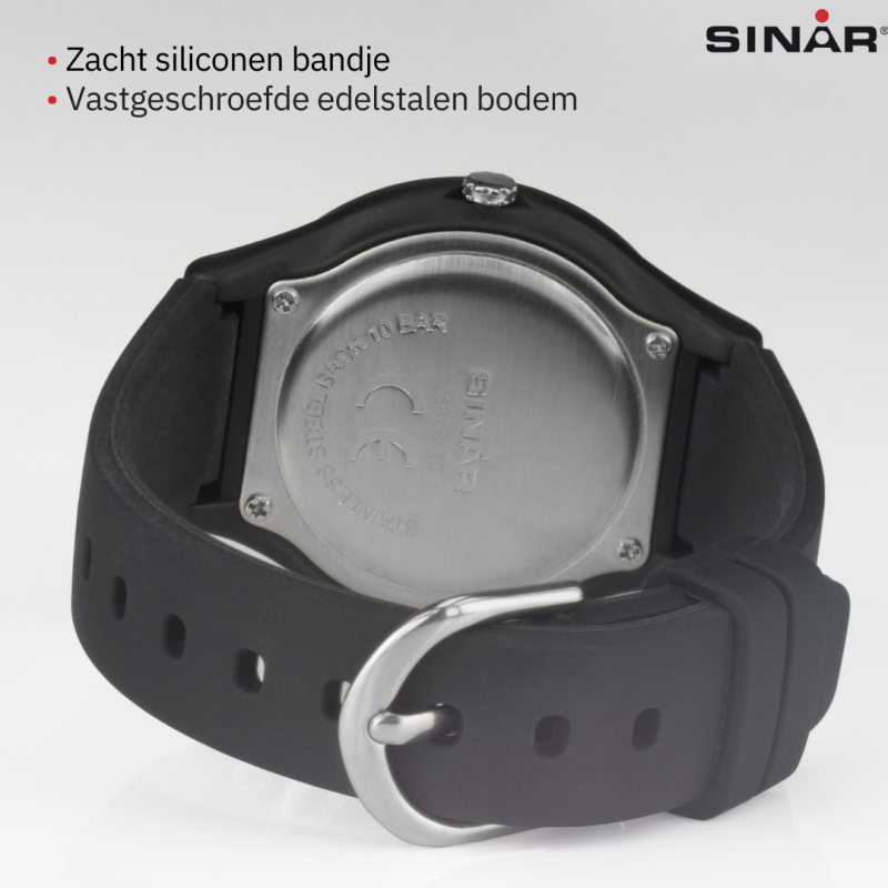 Sinar Watch - Analogue - Black / Gold - 36mm - Adjustable Strap 13-18,5cm - XB-48-10