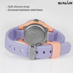 Sinar Watch - Analogue - Lilac / Apricot - 29mm - 10 Bar - Soft Adjustable Strap 12-17.5cm
