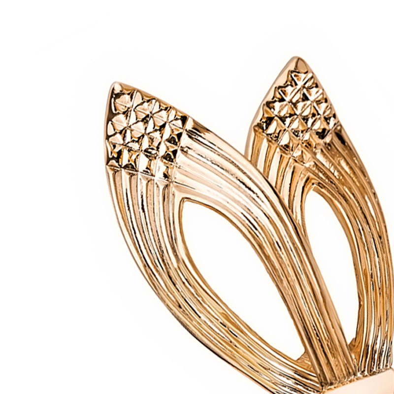 Grossé Oorclips - Victory - Goudkleurig - Verguld - 31x19 mm