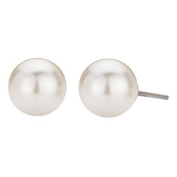 Traveller Oorsteker - Parels - 8 mm - Creme - 22kt Verguld
