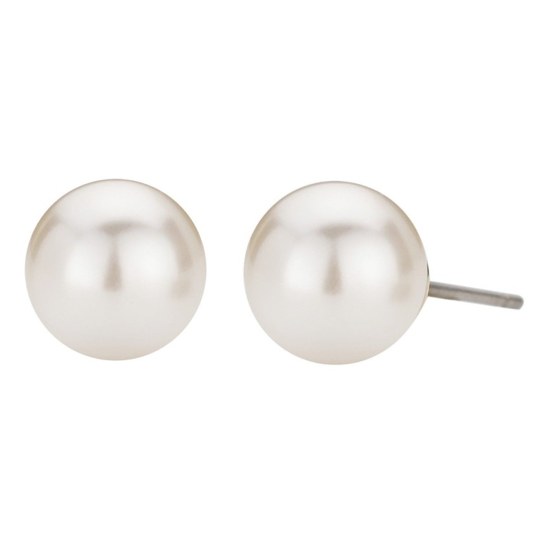 Traveller Ohrstecker - Perle - 8 mm - Crème - 22kt Vergoldet - 714408