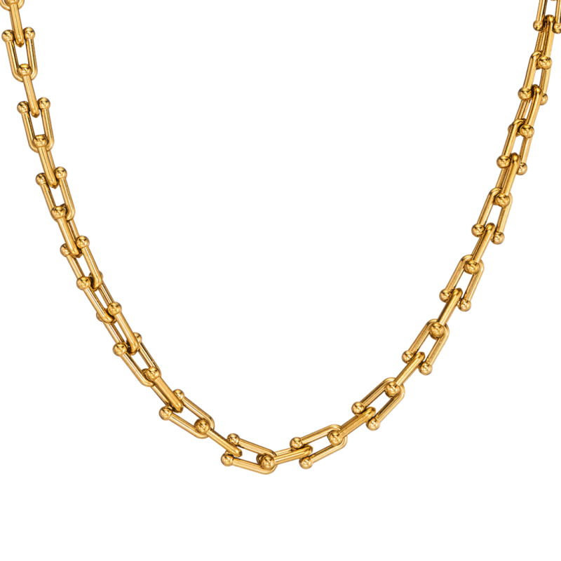 Traveller Kette - Gold - Glieder - Edelstahl - Vergoldet - 46 cm - 181270 