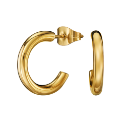 Traveller Creolen - Vergoldet - 3/4 Ring - Edelstahl - 15 x 2,5 mm - 166335