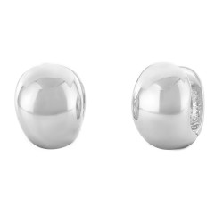 Traveller Earrings - Hoop Earrings - Silver Coloured - Stainless Steel - 15 x 12 mm - 166370