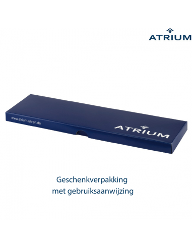 ATRIUM Horloge - Dames - Analoog - Zilverkleurig - Licht Bruin Leer- Duidelijk - 27 mm -  A37-17