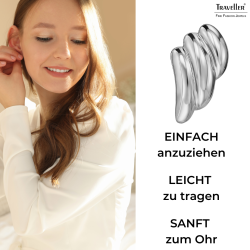 Traveller Ohrclips - Silberfarben - Platiniert - 17x10 mm - 157770