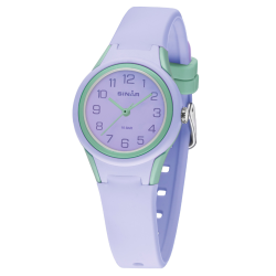 Sinar Uhr - Analog - Flieder / Mint - 29mm - 10 Bar - Weiches Verstellbares Band 12-17.5cm - XB-47-7
