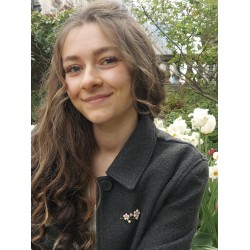 Grossé Broche Dames - Sakura - Goudkleurig - Kersenbloesem - Parel - Wit - Zirkonia - Verguld - Emaillen Bladeren