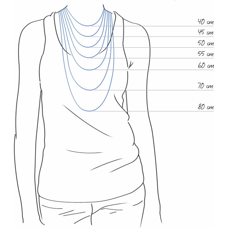 Traveller Collier - Damen - Swarovski Perle - 10 mm weiß - Silber - Länge verstellbar 40 / 45 cm