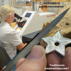 Traveller Oorstekers - Heren - Made in Germany - Carbon & Edelstaal - Vierkant 4mm - Duurzaam