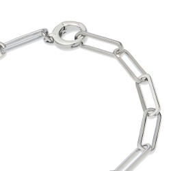 Grossé Armband - Gem Mix - Silberfarben - Glieder - Platiniert - 19,5cm