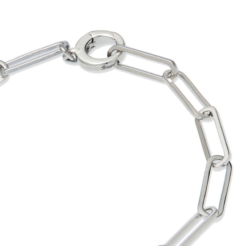 Grossé Bracelet - Gem Mix - Silver Coloured - Links - Platinum Plated - 19.5cm