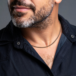 Traveller Ketting - Heren - Edelstaal - Made in Germany - 2.1 mm Breed - 50cm Lang