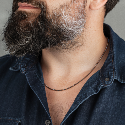 Traveller Ketting - Heren - Edelstaal - Made in Germany - Bolletjes Ketting - 2,5 cm Breed- 50cm Lang - 