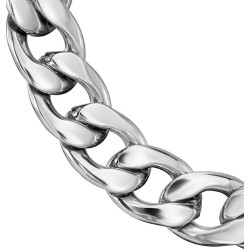 Traveller Armband - Herren - Edelstahl - Silberfarben - Glieder Armband - 21 x 1,10 cm