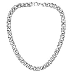 Traveller Kette - Herren - Edelstahl - Silberfarben - Glieder Collier - 50 x 1,10 cm