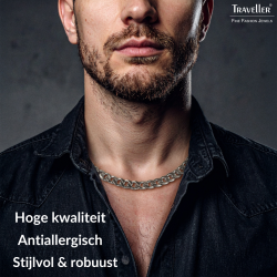 Traveller Dames Ketting - Edelstaal - 50cm