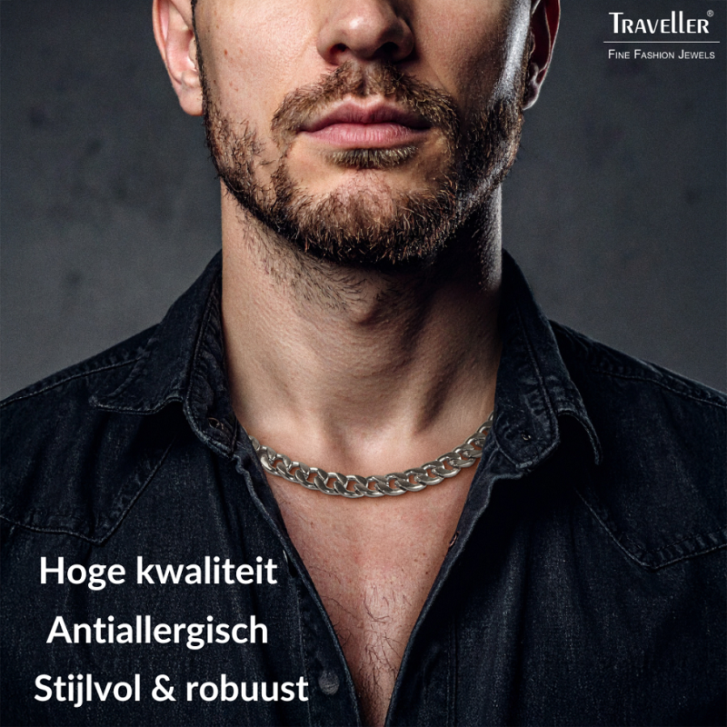 Traveller Dames Ketting - Edelstaal - 50cm