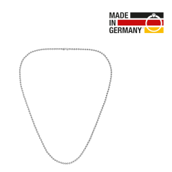 Traveller Ketting - Heren - Edelstaal - Zilverkleurig - 50cm x 2,5mm - Bolletjes Ketting