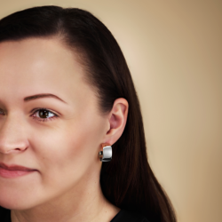 Traveller Oorringen - Zilverkleurig - Palladium - 3/4 Ring - 22x11mm