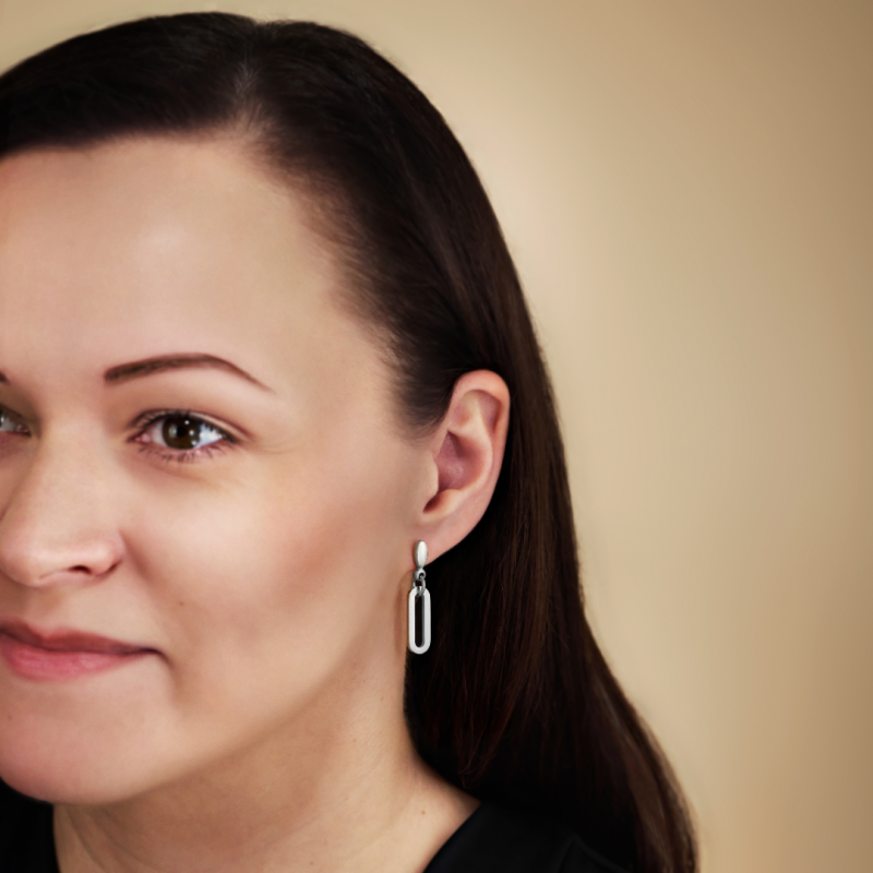 Traveller Oorhangers - Edelstaal - Ovale Schakels - 20x7 mm - 181325