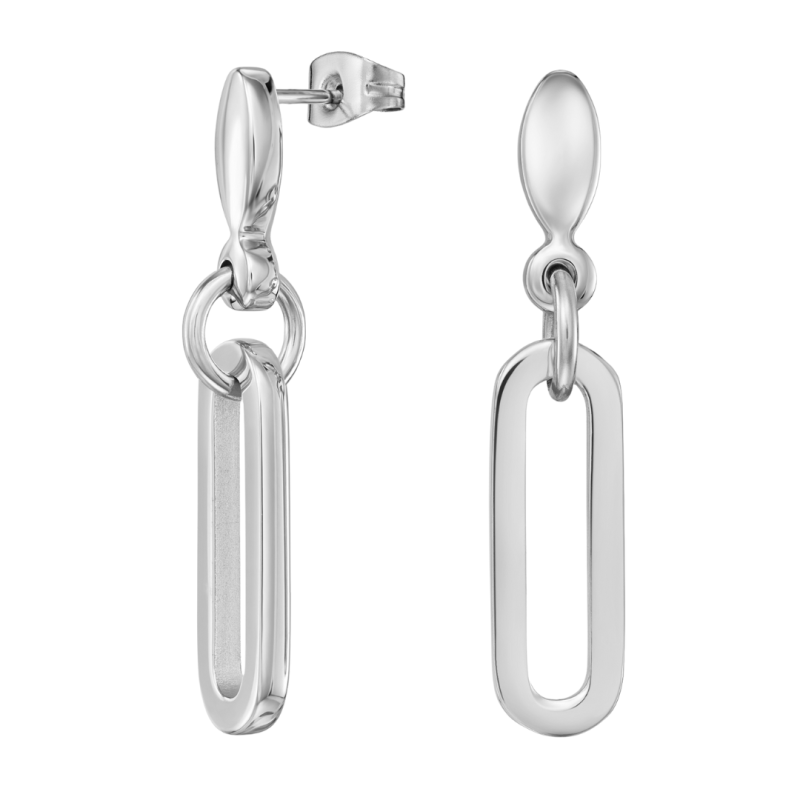 Traveller Oorhangers - Edelstaal - Ovale Schakels - 20x7 mm - 181325