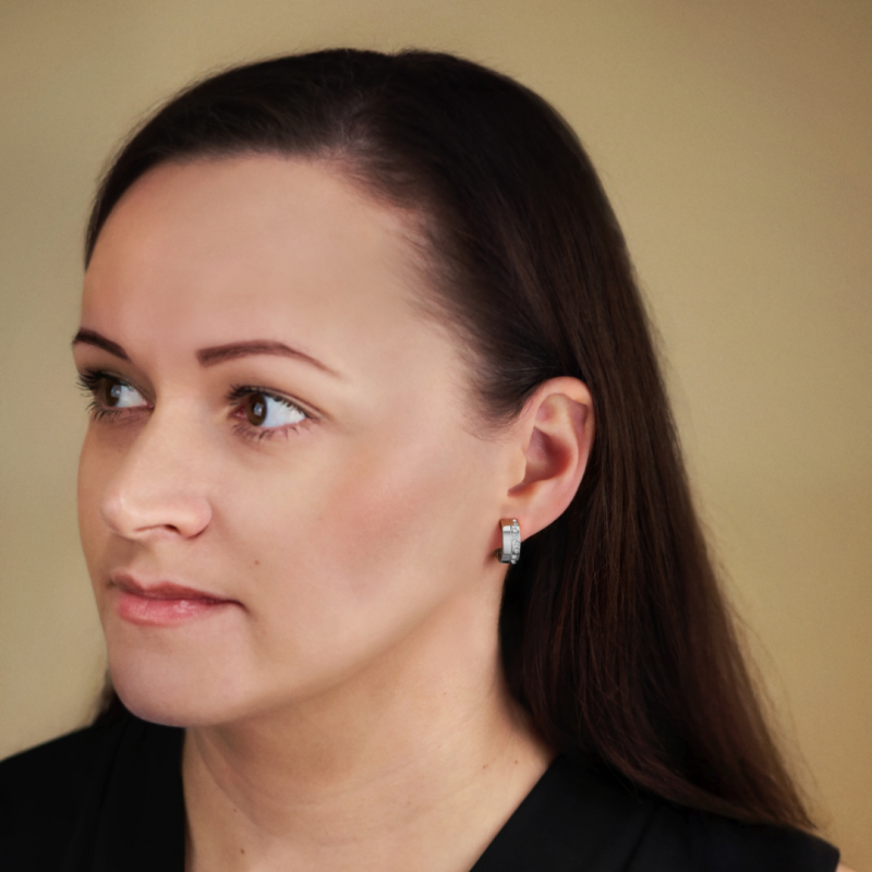 Traveller Clip Oorbellen - Oorringen - Zilverkleurig - Kristallen - Geplatineerd - 15x6mm