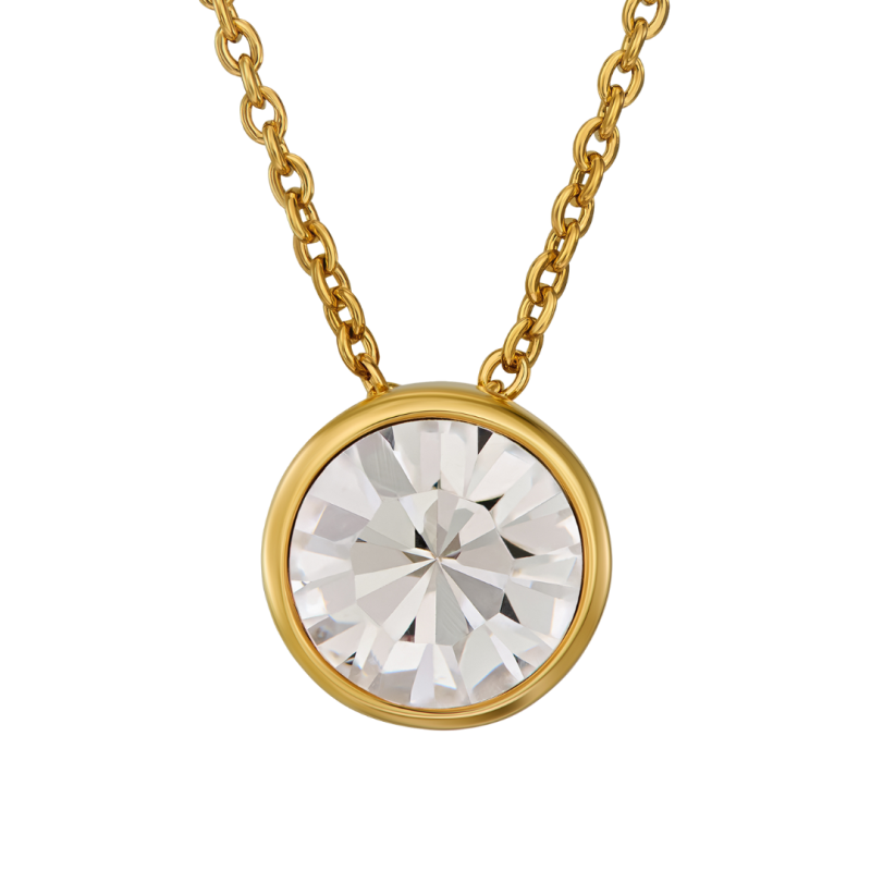 Traveller Hanger met Ketting - Verguld - Kristal - 10mm - 40+4+4cm - 157858