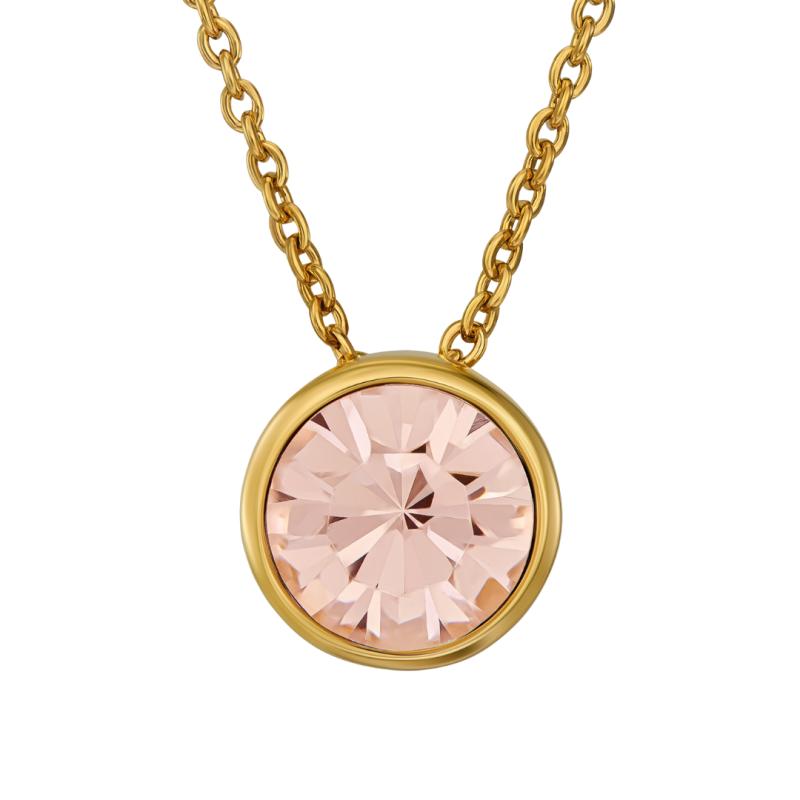 Traveller Hanger met Ketting - Verguld - Kristal - 10mm - Golden Quartz - 40+4+4cm - 157863