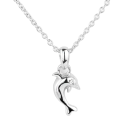 Traveller Anhänger mit Kette - Mädchen / Junge - Delfin Robyn - Sterling Silber 925 - 545257