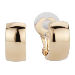 Traveller Ohrclip - 22kt vergoldet - Halbcreole - Goldfarbe - 16x8 mm - 138020