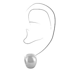 Traveller Creolen - Silberfarben - Ø 16 mm - Breite 12 mm - Platiniert