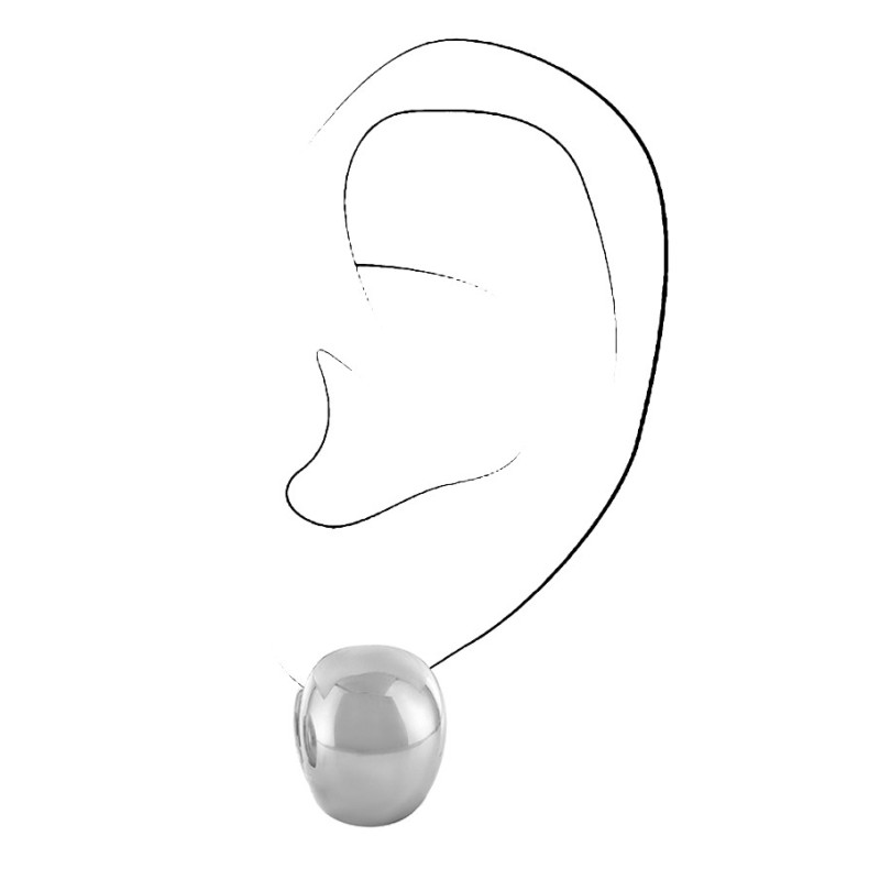 Traveller Creolen - Silberfarben - Ø 16 mm - Breite 12 mm - Platiniert