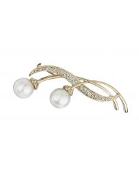 Traveller Brooch with pearl...