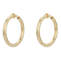 Traveller Clip Oorbellen - Oorringen - 22kt Verguld - Ø 33 mm