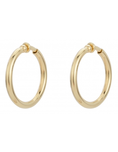 Traveller Clip Hoop Earrings 22ct Gold plated Ø 33mm - 155050