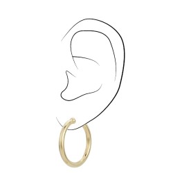 Traveller Ohrclips - Creolen - 22kt Vergoldet - Ø 33 mm - 155050