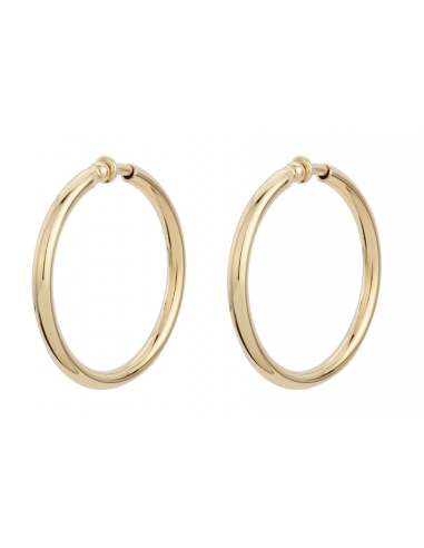 Traveller Clip Hoop Earrings 22ct Gold plated Ø 45mm - 155052