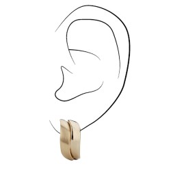 Clip oorbellen goudkleurig van Traveller 22kt Verguld