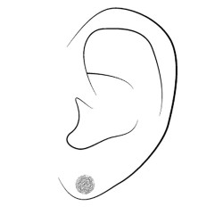 Traveller Ohrstecker - Silberfarben - Kristalle - Platiniert - Ø 6mm - 156142