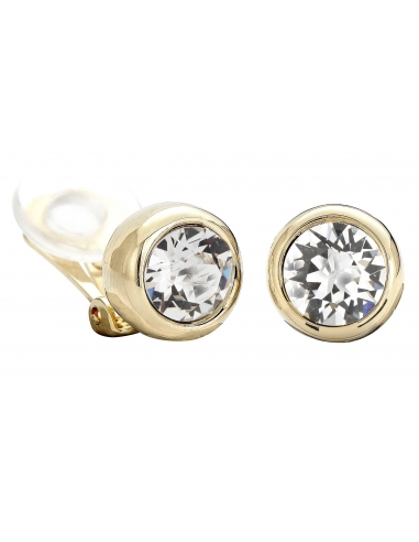 Traveller clip earring - 22ct gold plated - Preciosa Crystals - 156240