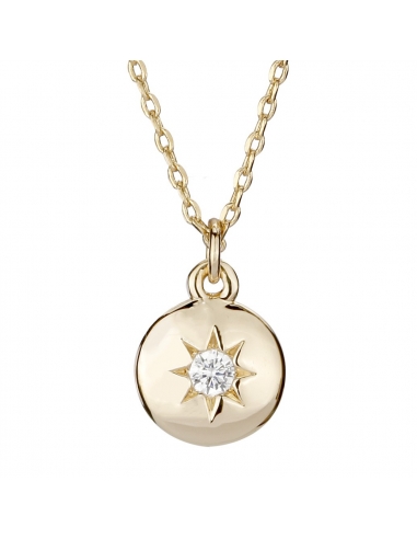 Osira Pendant with chain Gold plated with Cubic Zircon - L20113G