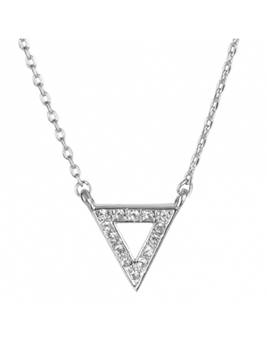 Osira Halskette mit Anhänger platiniert mit Kristalle - L20160R